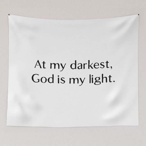Item preview, at my darkest,god is my light designed and sold by motivation4you.