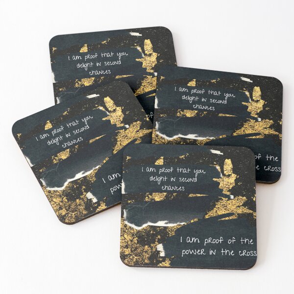 Item preview, I Am Proof That You Delight In Second Chances - Gold designed and sold by sumner250.