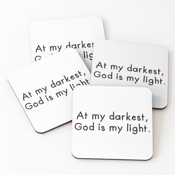 Item preview, at my darkest,god is my light designed and sold by motivation4you.