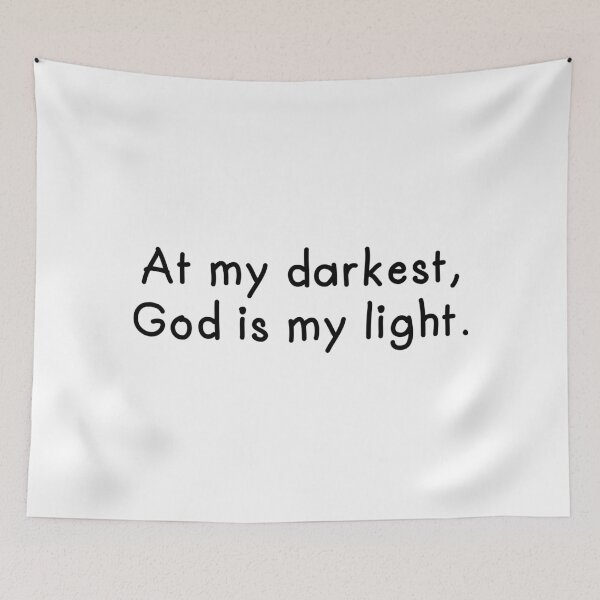 Item preview, at my darkest,god is my light designed and sold by motivation4you.