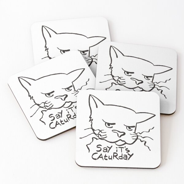 Item preview, "Say it's Caturday" Weekend Cat designed and sold by Canvasvendetta.