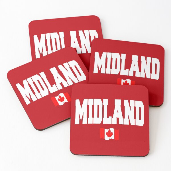 Item preview, Midland with Canadian flag designed and sold by AllShirts21.