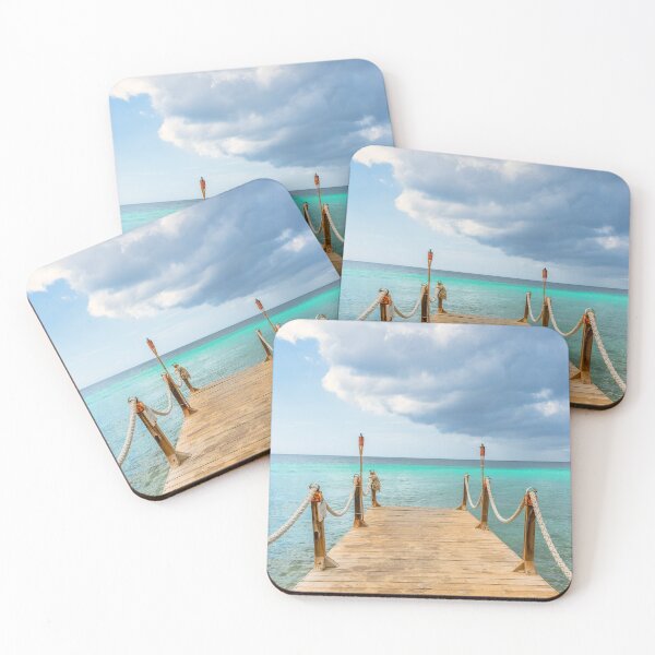 Item preview, Long Wooden Pier Seascape designed and sold by Compass and a Camera.