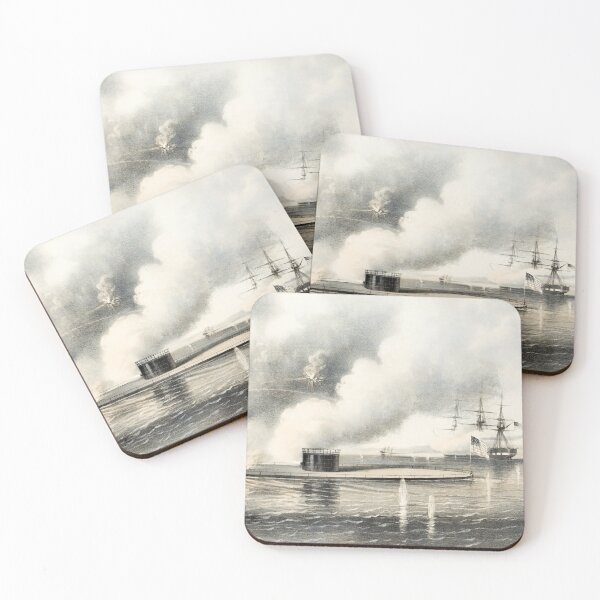 Item preview, Battle of Hampton Roads - Monitor and Merrimack - 1862 designed and sold by warishellstore.