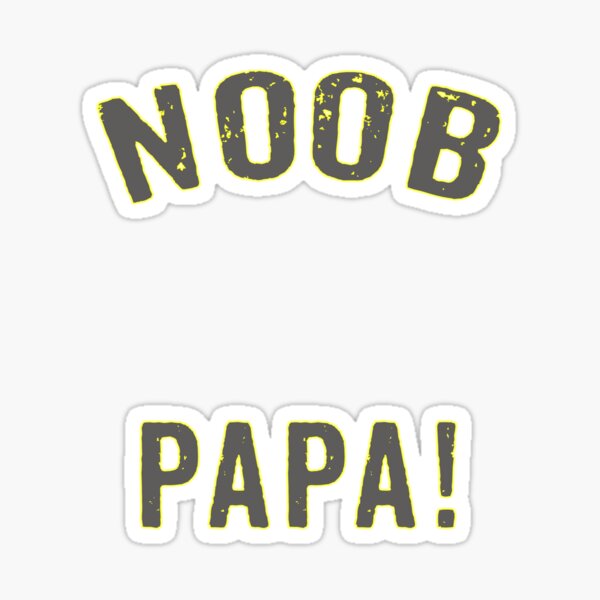 Noob Birthday Stickers Redbubble - adventures of noob boy vip decal roblox