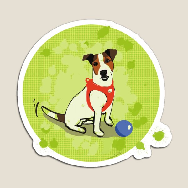 Bester Freund. Hund. Jack Russell. Magnet