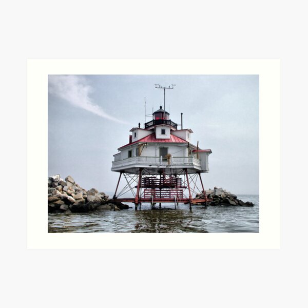 Thomas Point Shoal Lighthouse Art Print