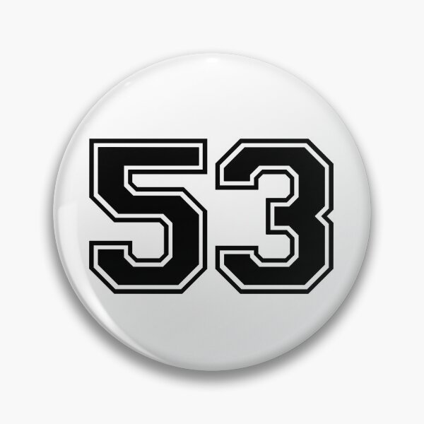 Item preview, Varsity Team Sports Uniform Number #53 - Black designed and sold by RiplMedia.