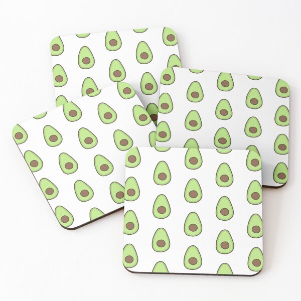 Item preview, Avocado Pattern (white) designed and sold by Design Minds Boutique.