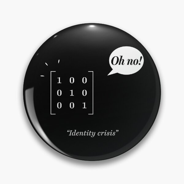 Item preview, Identity crisis (white lines, with text) designed and sold by visualizards.