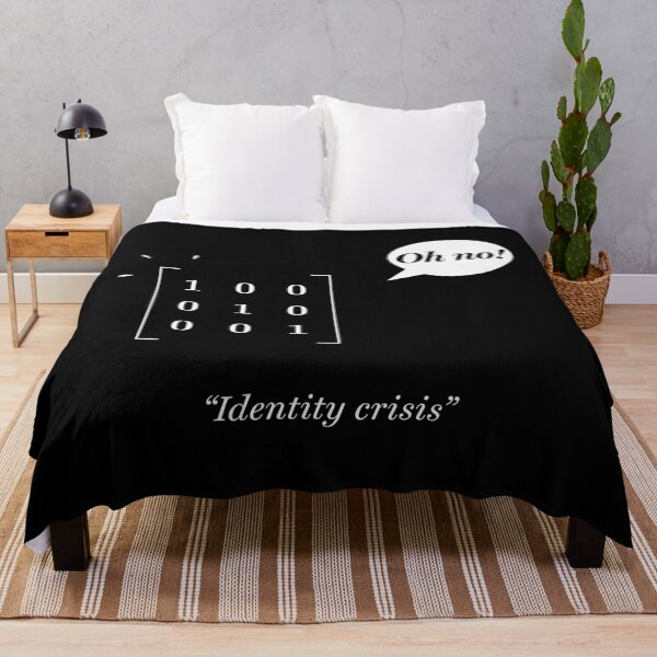 Item preview, Identity crisis (white lines, with text) designed and sold by visualizards.