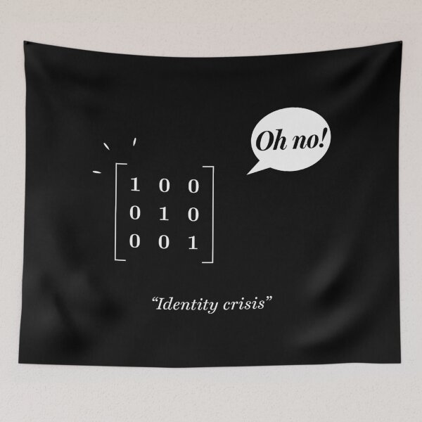Item preview, Identity crisis (white lines, with text) designed and sold by visualizards.
