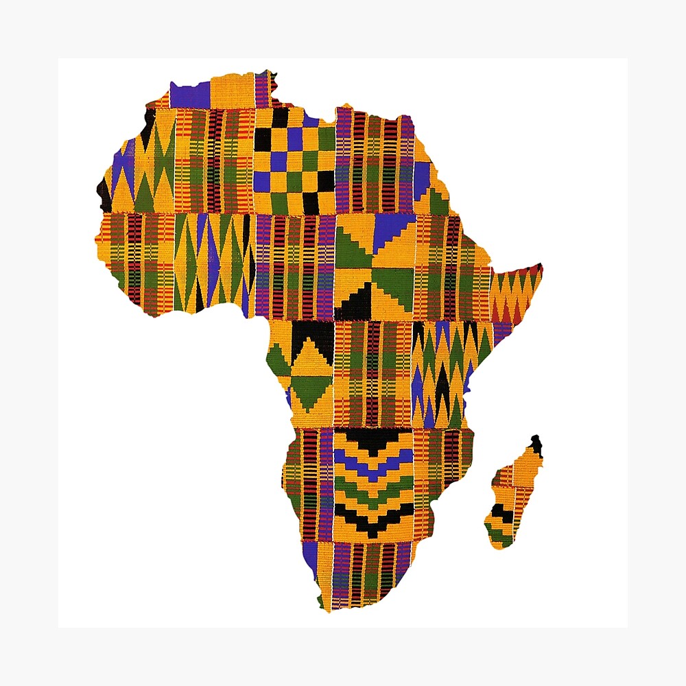 Green Shipping Free U.S Yellow Kente African Print and Vegan Leather Nickel Free Earrings Africa Shaped Hot Pink