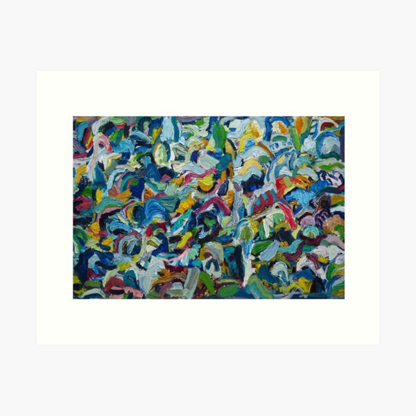 abstrakte Landschaft Kunstdruck