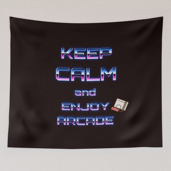 Item preview, Keep Calm And Enjoy Arcade T-shirts Gift Men Women Kids Gamers designed and sold by Zyphrost ★★★★★ (✔).