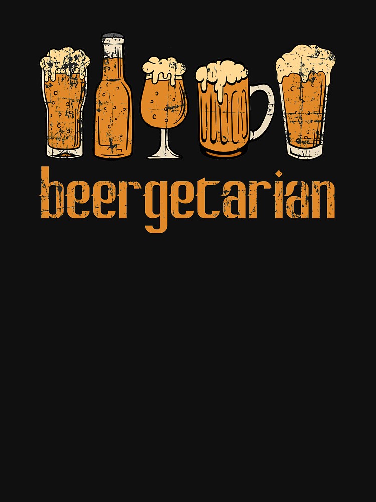 "Beergetarian" Drunkard Drunk Beer Shirt para el diseño de camiseta alcohólica Alcohol Wasted Partying de Customdesign200