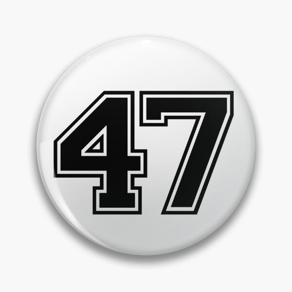 Item preview, Varsity Team Sports Uniform Number #47 - Black designed and sold by RiplMedia.