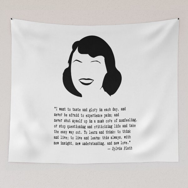 Item preview, Sylvia Plath Quote designed and sold by The Dead  Writers Circle.