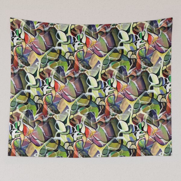 Item preview, Watercolor Abstract Dynamic Maximalism in Prominent Shape  designed and sold by Nisuris.