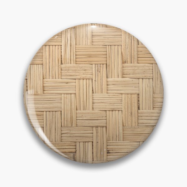 Item preview, Wicker Rattan Roman Numeral Farmhouse Style Clock designed and sold by ClocksMan.