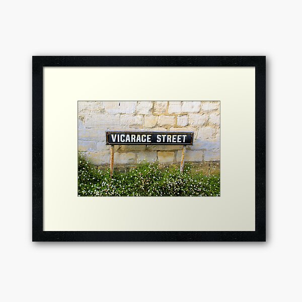 Vicarage Street - The Cotswolds Framed Art Print