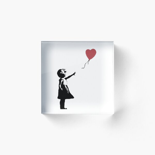 Girl With Balloon Banksy Acrylic Block