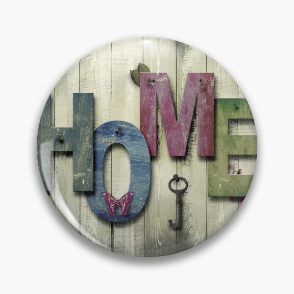 Item preview, Wooden Home Key Farmhouse Style Clock designed and sold by ClocksMan.