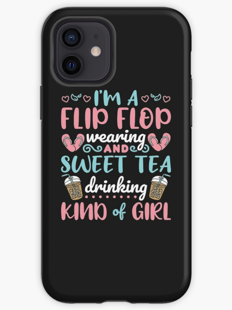 I'm A Flip Flop Wearing and Sweet Tea Drinking Kind of Girl Baby One-Piece  for Sale by jaygo