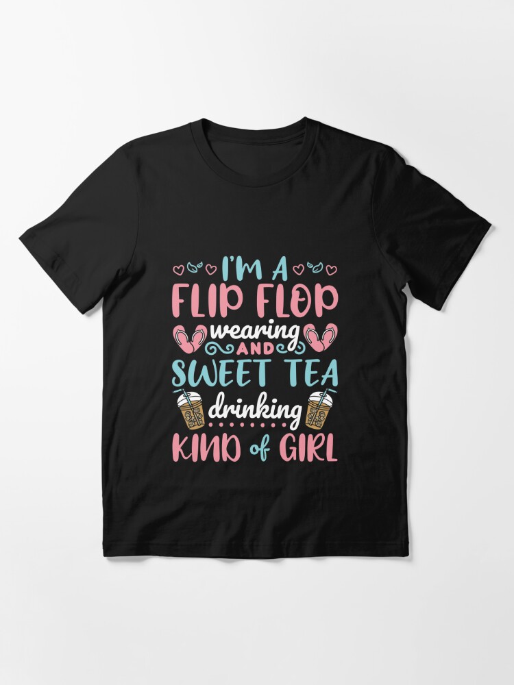 I'm A Flip Flop Wearing and Sweet Tea Drinking Kind of Girl Baby One-Piece  for Sale by jaygo