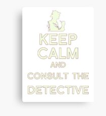 Consult the Detective Canvas Print
