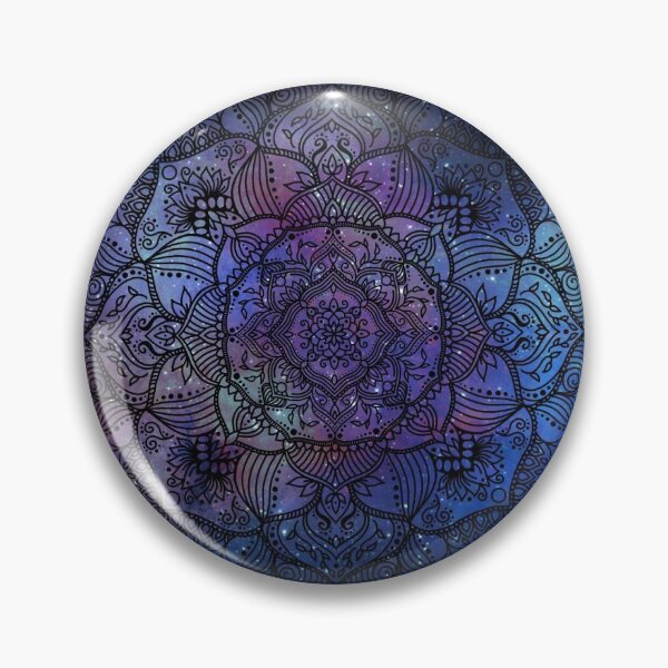 Item preview, Growing Mandala - Black on Galaxy designed and sold by halconiandesign.