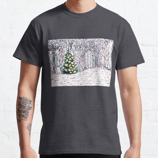Tree with Christmas Decoration Classic T-Shirt