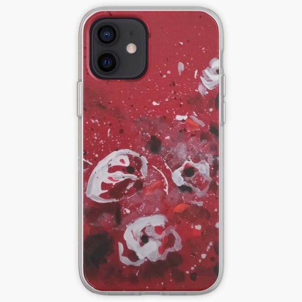Coquelicots blancs Joyeux Coque souple iPhone