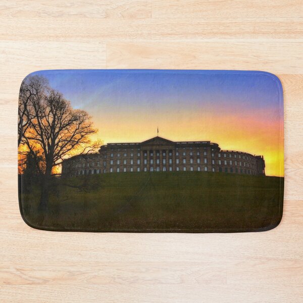 Item preview, Bergpark Wilhelmshöhe - Wilhelmshöhe Palace in the evening designed and sold by harietteh.