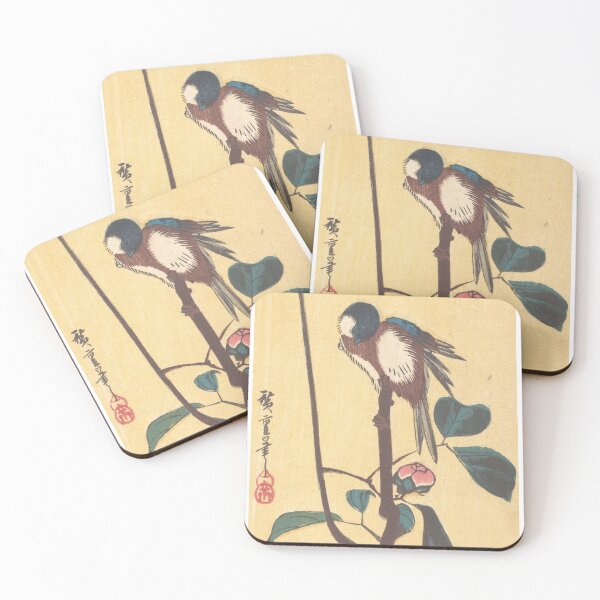 Item preview, Camellia and Blue-Headed Bird designed and sold by Tizeru.