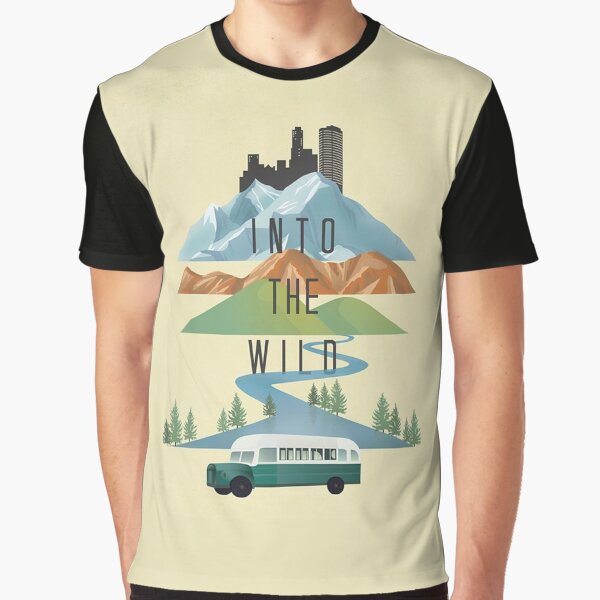 INTO THE WILD AESTHETIC ILLUSTRATED FILM POSTER Graphic T-Shirt