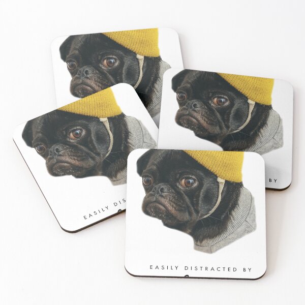 Item preview, EASILY DISTRACTED BY DOG - DOGS QUOTE - FUNNY DOGS DOG FRIENDLY designed and sold by Tropical Blood.
