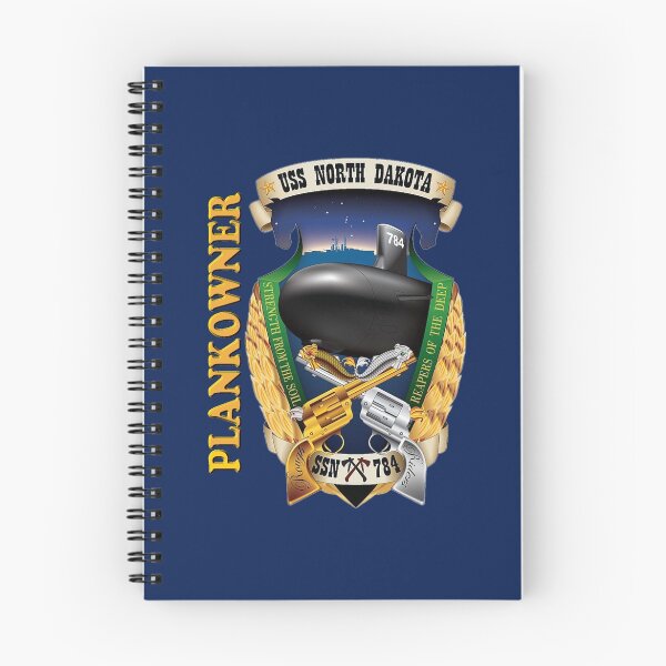 Item preview, SSN-784 USS ND Plank Owner Crest for Dark Colors designed and sold by Nikki SpaceStuffPlus.