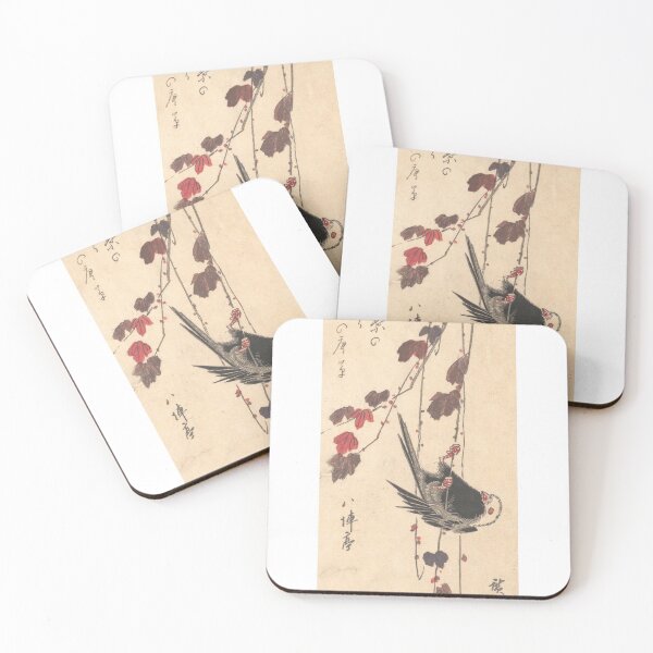 Item preview, Long-tailed Tit on Autumn Ivy designed and sold by Tizeru.