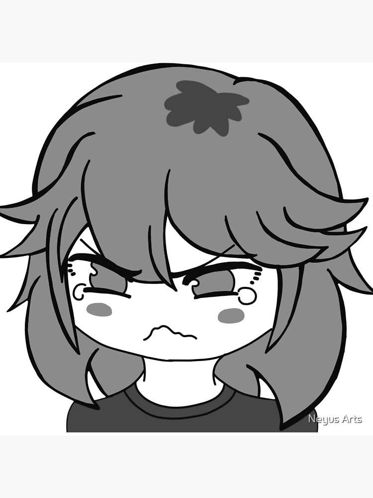 Funny Manga Angry Pout Face Little Girl Chibi Meme - Memes