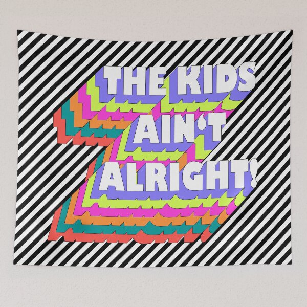Item preview, The Kids Ain't Alright! designed and sold by lumographica.
