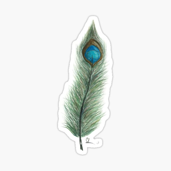 peacock feather Sticker