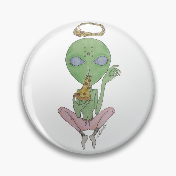 Item preview, Pizza Zen Alien designed and sold by LadybugBones.