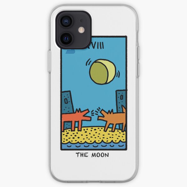 Tarot de lune de Kieth Haring Coque souple iPhone