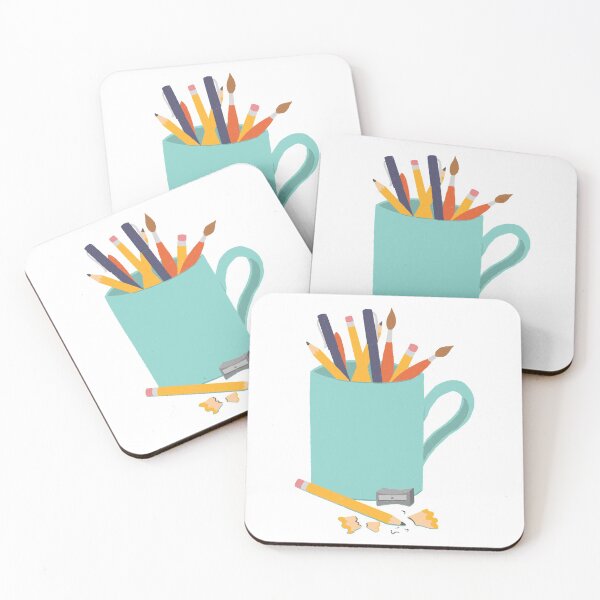 Item preview, Art Supplies in a Mug designed and sold by Elaine Carter.