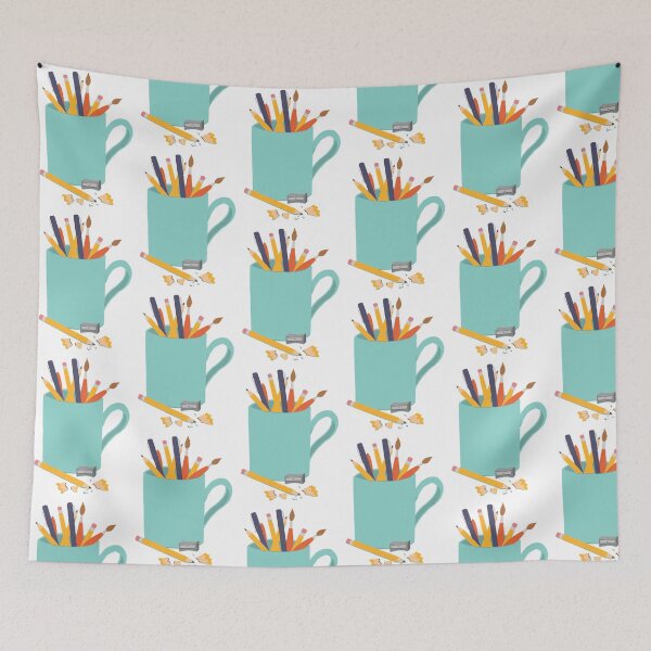 Item preview, Art Supplies in a Mug designed and sold by Elaine Carter.