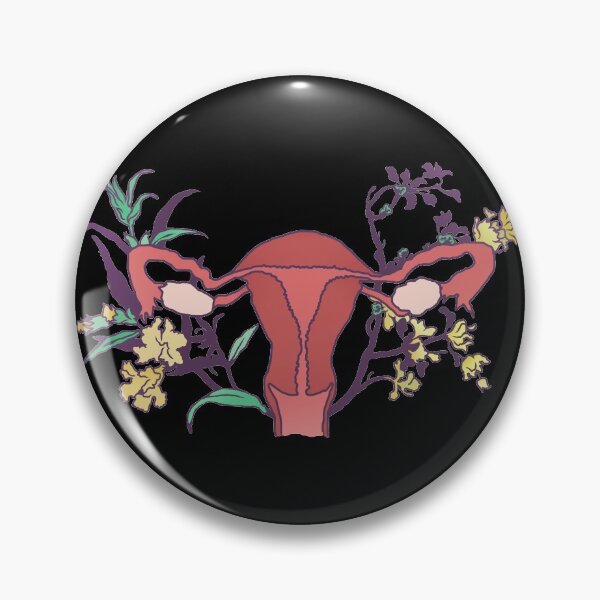 Floral Uterus Pin