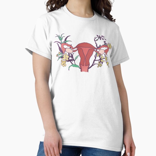 Floral Uterus Classic T-Shirt