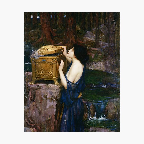 PANDORAS BOX - JOHN WILLIAM WATERHOUSE Photographic Print
