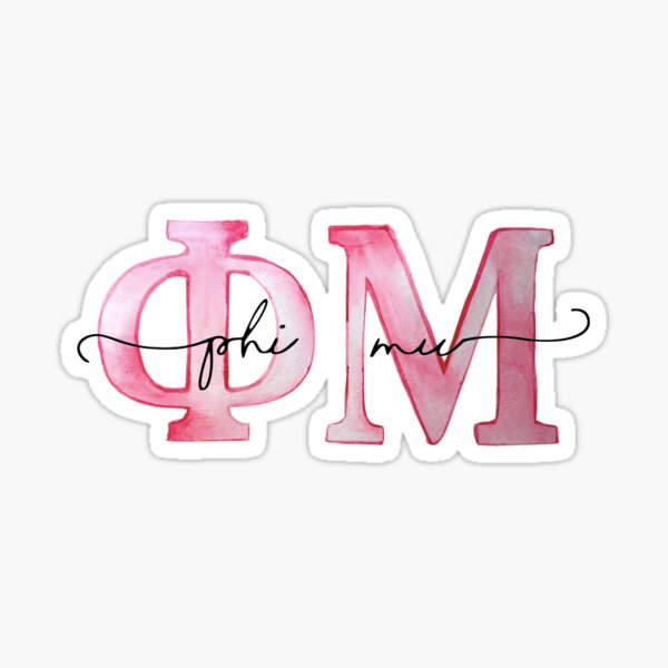 Phi Mu Sticker